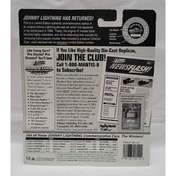 Johnny Lightning Limited Edition Series 1 Purple NUCLEON #100-112 - Picture 3 of 6
